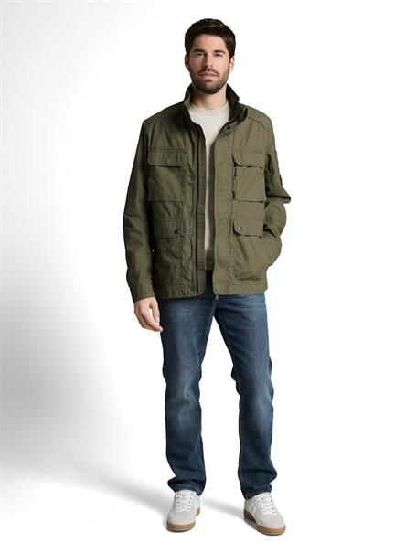Feldjacke aus Baumwolle faded leaf green