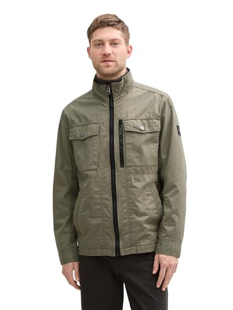 Feldjacke mit aufgesetzten Brusttaschen smokey olive green