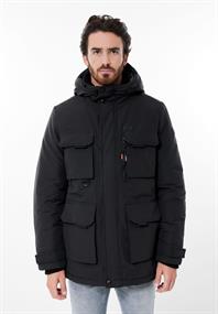 Field Jacke mit Kapuze black