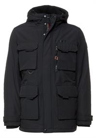 Field Jacke mit Kapuze black