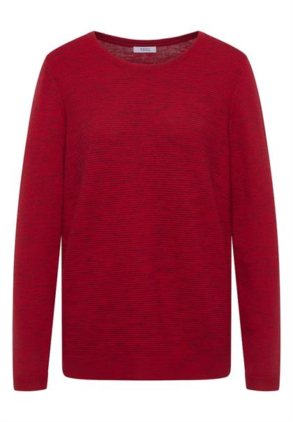 fiery red heather melange