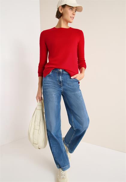 fiery red