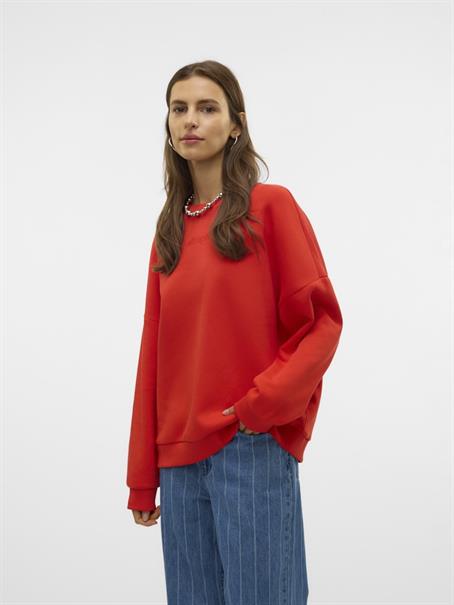 fiery red