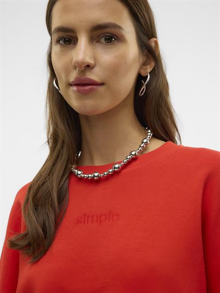 fiery red