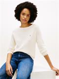 Fine Knit Boat Neck Jumper ivory petal