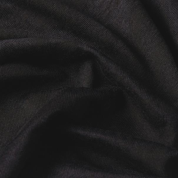 Fine lace aop slim r t wmn l\s dk black lace wave