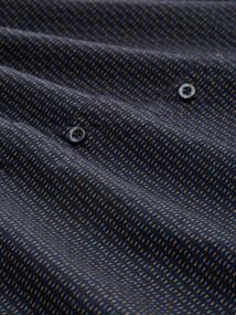 Fitted Hemd mit Muster navy mini spike design