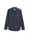 Fitted Hemd mit Muster navy mini spike design