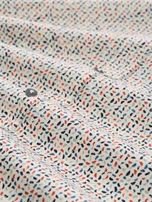 Fitted Hemd mit Muster white abstract design