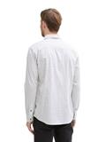 Fitted Hemd mit Muster white irregular design