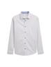 Fitted Hemd mit Muster white irregular design