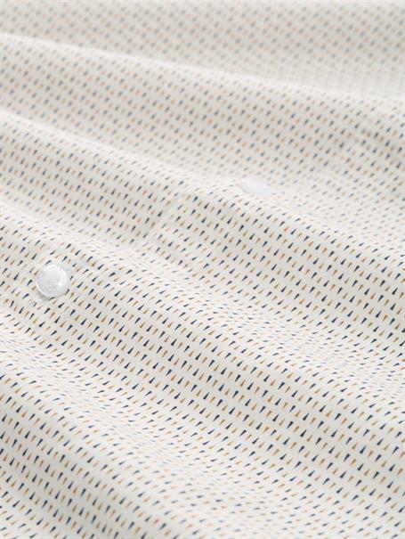 Fitted Hemd mit Muster white mini spike design