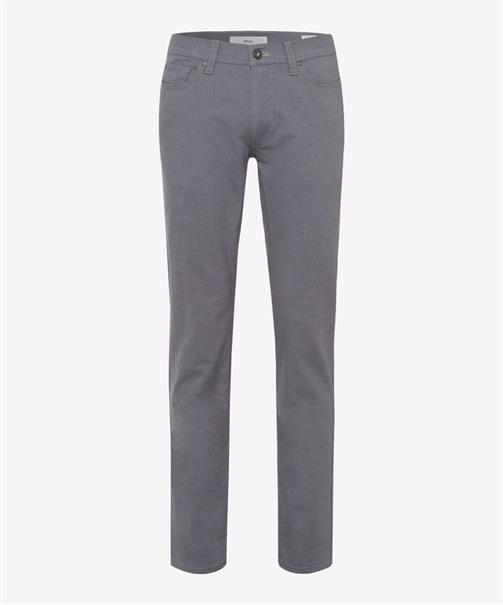Five-Pocket-Hose in Two Tone-Optik grey