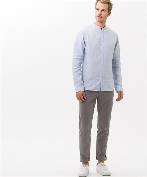 Five-Pocket-Hose in Two Tone-Optik grey