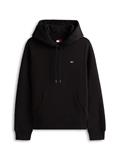 Flag Embroidery Brushed Fleece Hoody black