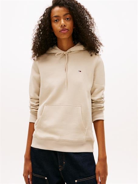 Flag Embroidery Brushed Fleece Hoody gulf sand