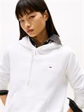 Flag Embroidery Brushed Fleece Hoody white