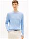 Flag Embroidery Crew Neck Jumper vessel blue heather
