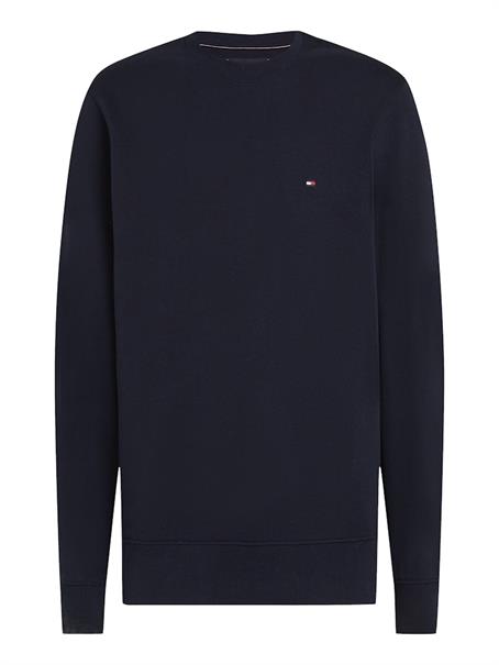 Flag Embroidery Crew Neck Sweatshirt desert sky