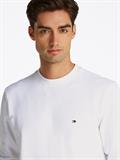 Flag Embroidery Crew Neck Sweatshirt white