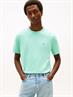 Flag Embroidery Crew Neck T-Shirt arctic aqua
