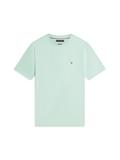 Flag Embroidery Crew Neck T-Shirt crushed mint