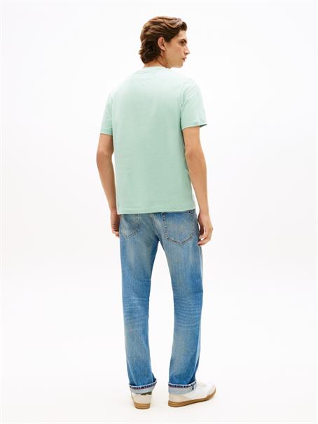 Flag Embroidery Crew Neck T-Shirt crushed mint