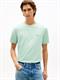 Flag Embroidery Crew Neck T-Shirt crushed mint