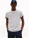 Flag Embroidery Crew Neck T-Shirt ivory petal-preppy navy