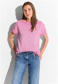 Flammgarn T-Shirt bloomy pink