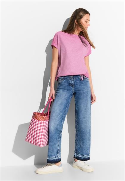 Flammgarn T-Shirt bloomy pink