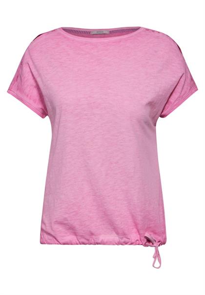 Flammgarn T-Shirt bloomy pink