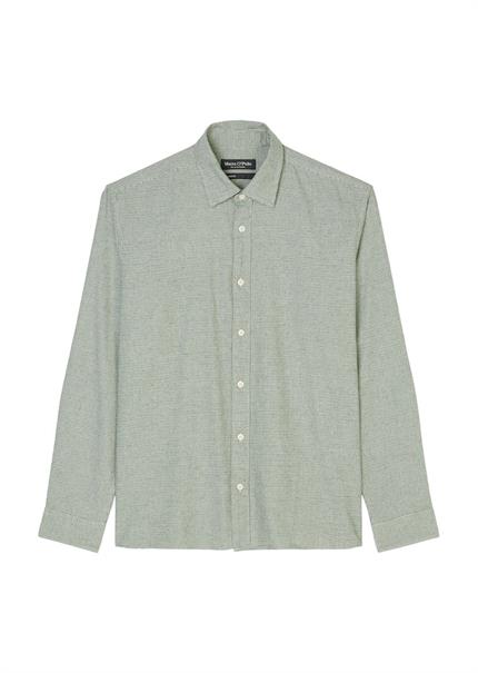 Flanell-Hemd regular multi- gray silk