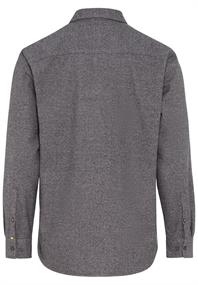Flanellhemd aus reiner Baumwolle grey melange