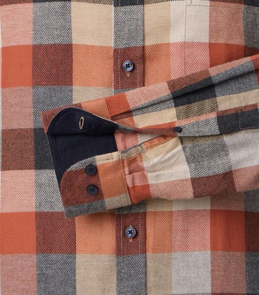 Flanellhemd beige
