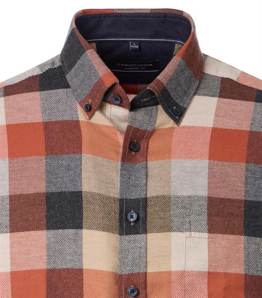 Flanellhemd beige