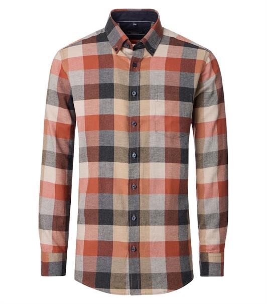 Flanellhemd beige