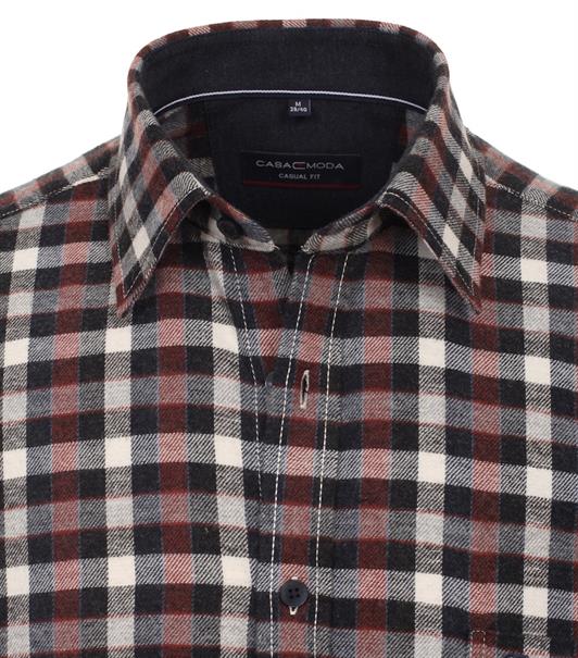 Flanellhemd braun