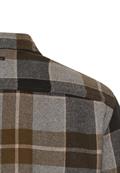 Flanellhemd mit Kontrastdetails und Brusttaschen asphalt