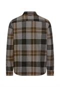 Flanellhemd mit Kontrastdetails und Brusttaschen asphalt