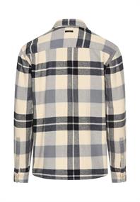 Flanellhemd mit Kontrastdetails und Brusttaschen dark blue