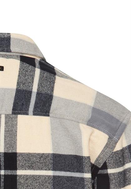 Flanellhemd mit Kontrastdetails und Brusttaschen dark blue