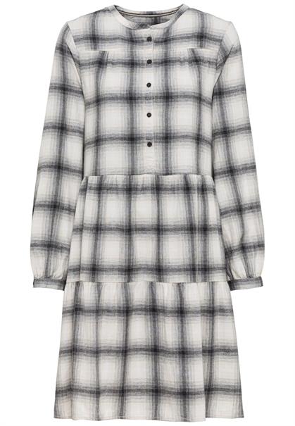 Flanellkleid aus Baumwolle grey check