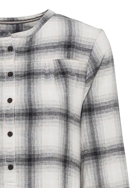 Flanellkleid aus Baumwolle grey check