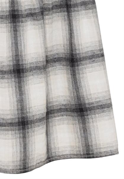 Flanellkleid aus Baumwolle grey check