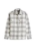 FLANNEL CHECK SHIRT JACKET light grey htr - check