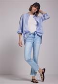 Flared Jeans bleach wash