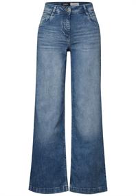Flared Leg Jeans light blue washed