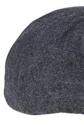 Flat Cap aus Wolle und Polyester mit Baumwollfutter rock grey