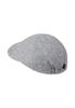 Flat Cap aus Wolle und Polyester mit Baumwollfutter stone gray
